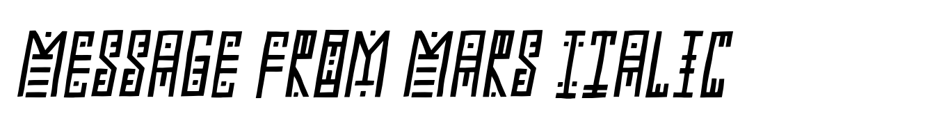 Message from Mars Italic